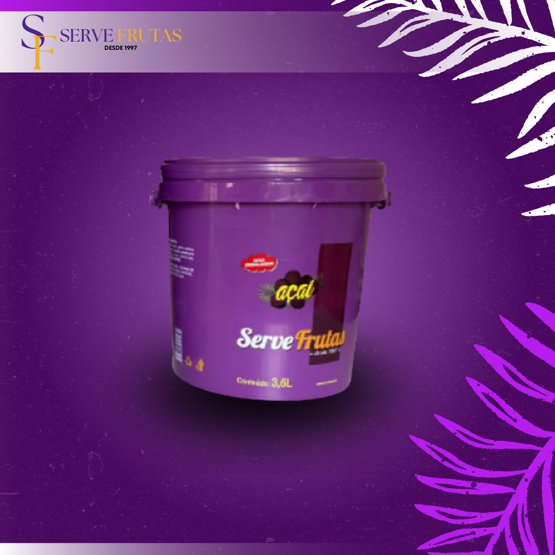 Balde de Açai de 3,6 Litros