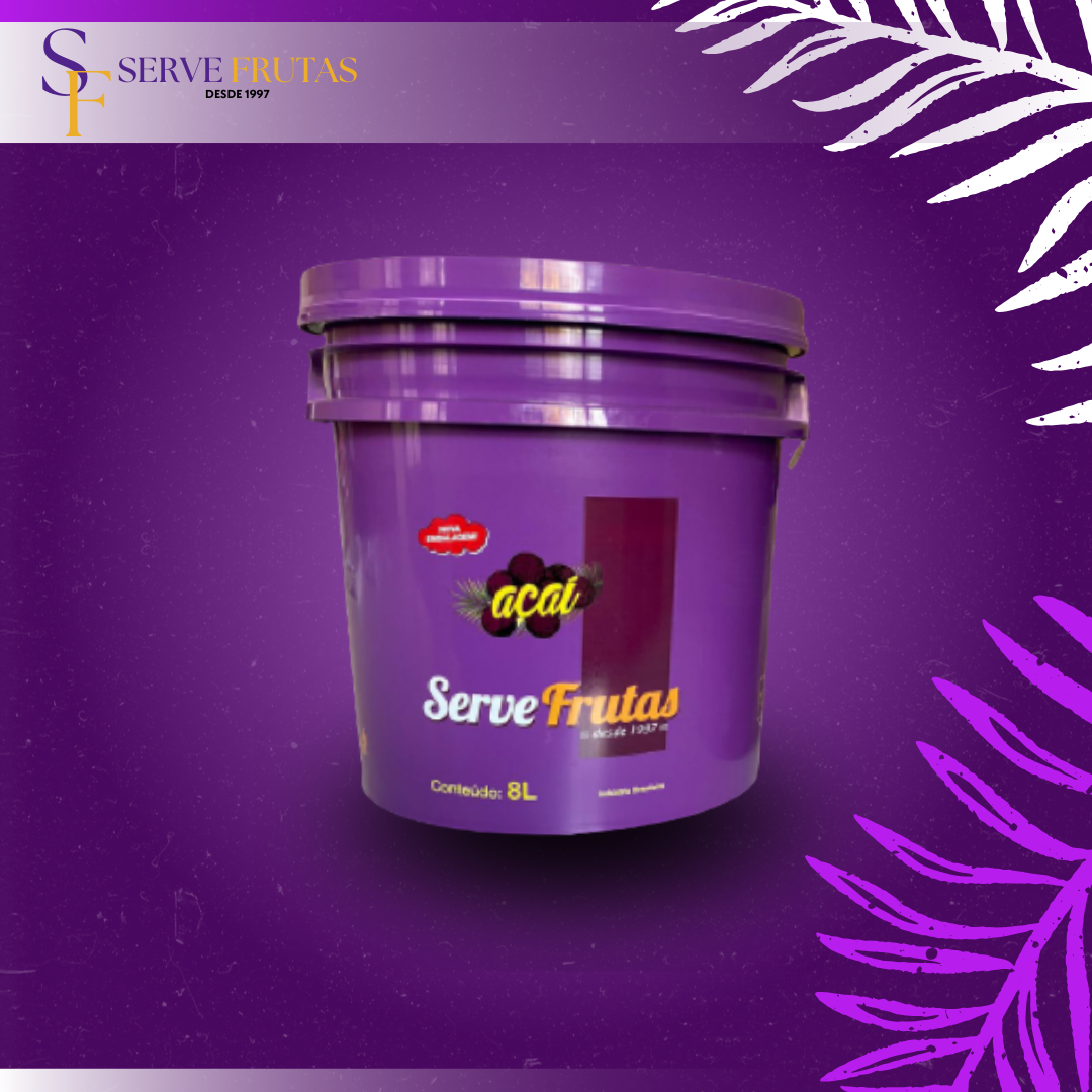 Balde de 8 Litros de Açai