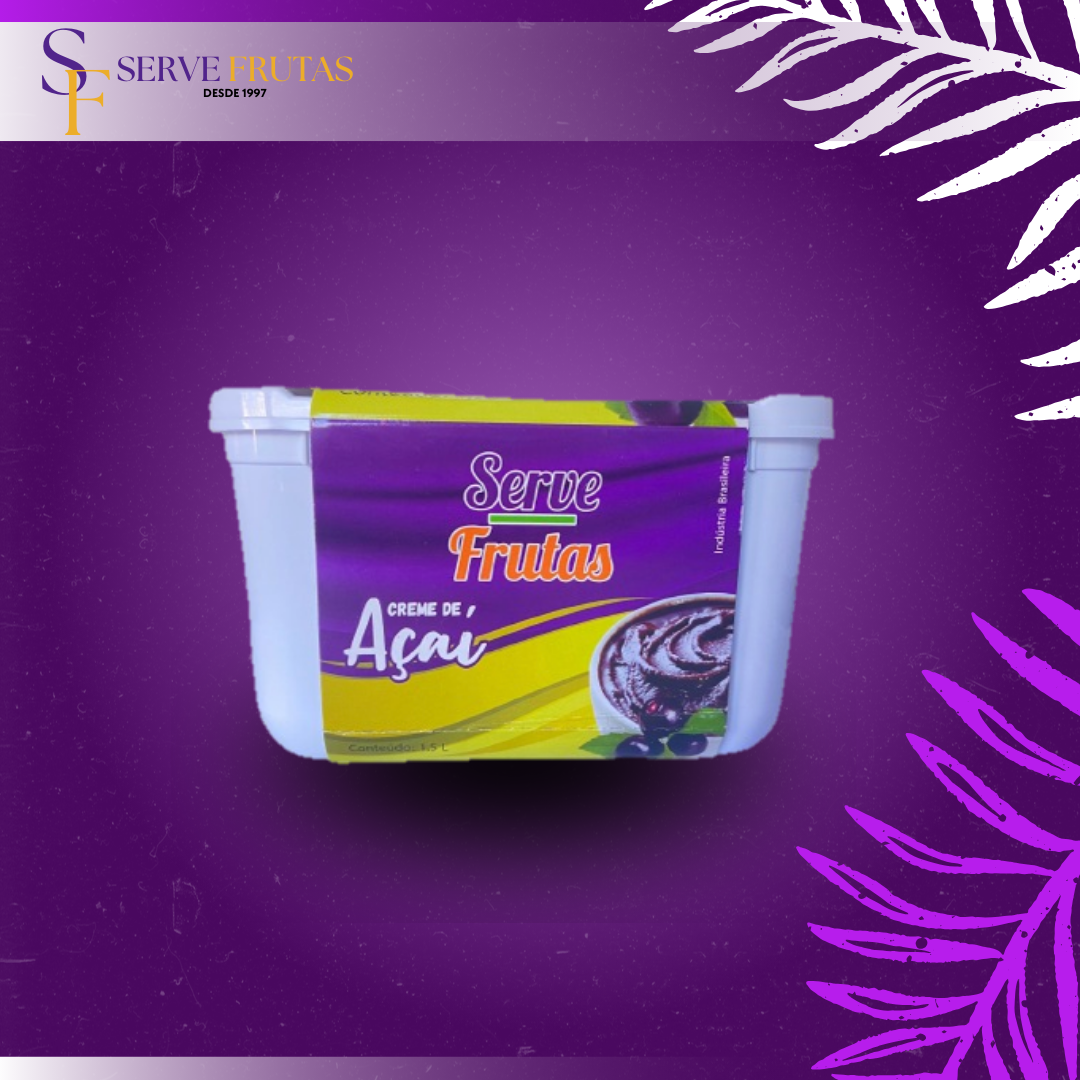 Pote de Açai de 1,5 Litros